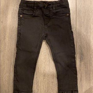 Zara boys skinny black denim